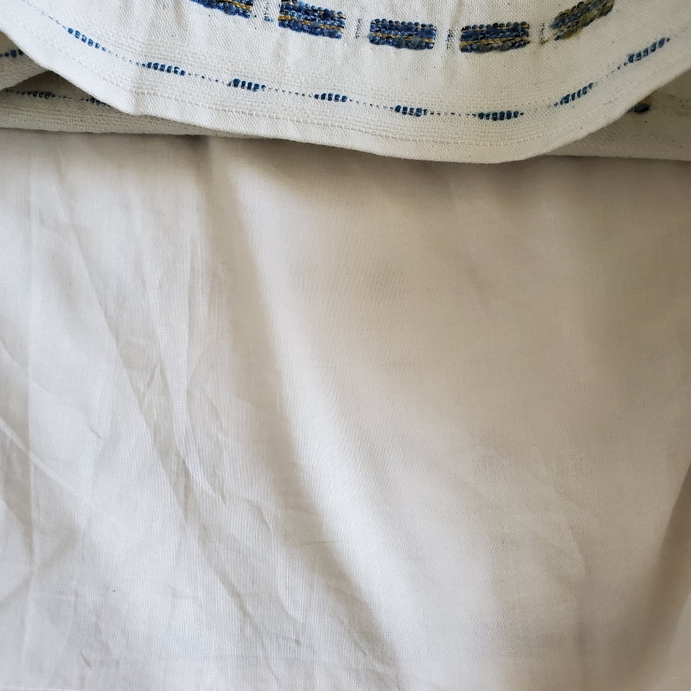 LOFT woven striped boucle shift fitted skirt, 36" white - Picture 6 of 11